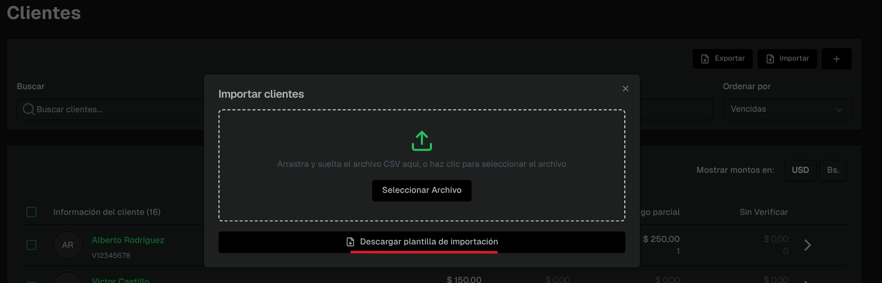 Métodos de pago disponibles